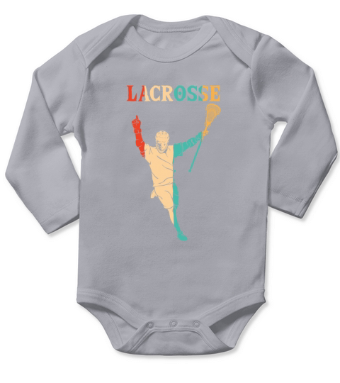 Retro Goalie Lax Legend Fan Mom Professional Long Sleeve Baby One-Piece