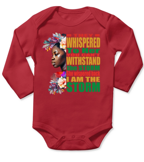 Storm BLM Black African Pride Black History Month Long Sleeve Baby One-Piece