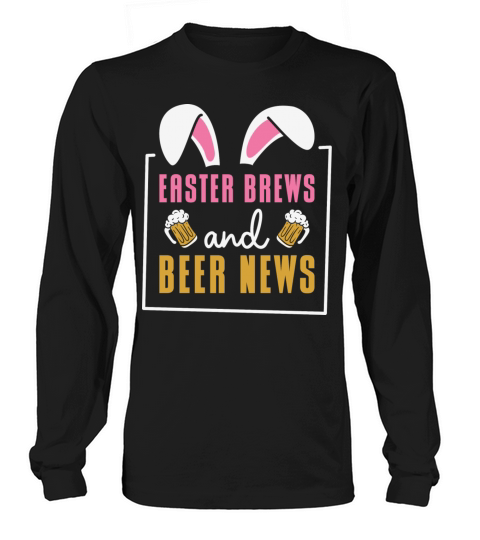 Easter Bunnies Beer Drinking Holiday Rabbit Long sleeved Unisex