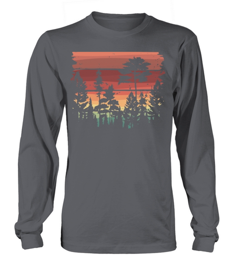 Forest Trees Sunset - Vintage Long sleeved Unisex
