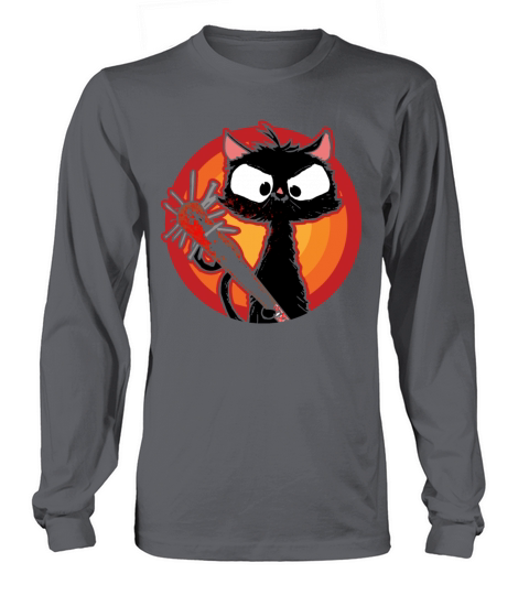 Halloween Retro Cat Vintage Cat Long sleeved Unisex