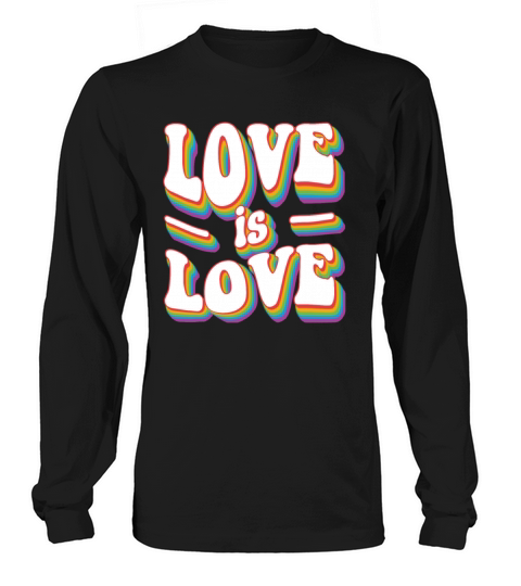 Love Is Love - Vintage Classic Rainbow Pride Long sleeved Unisex