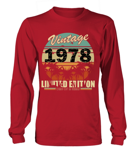 Vintage 1978 vintage retro vintage birthday Long sleeved Unisex