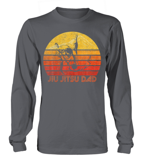 Vintage Retro Proud Brazilian Jiu Jitsu Dad Father Long sleeved Unisex