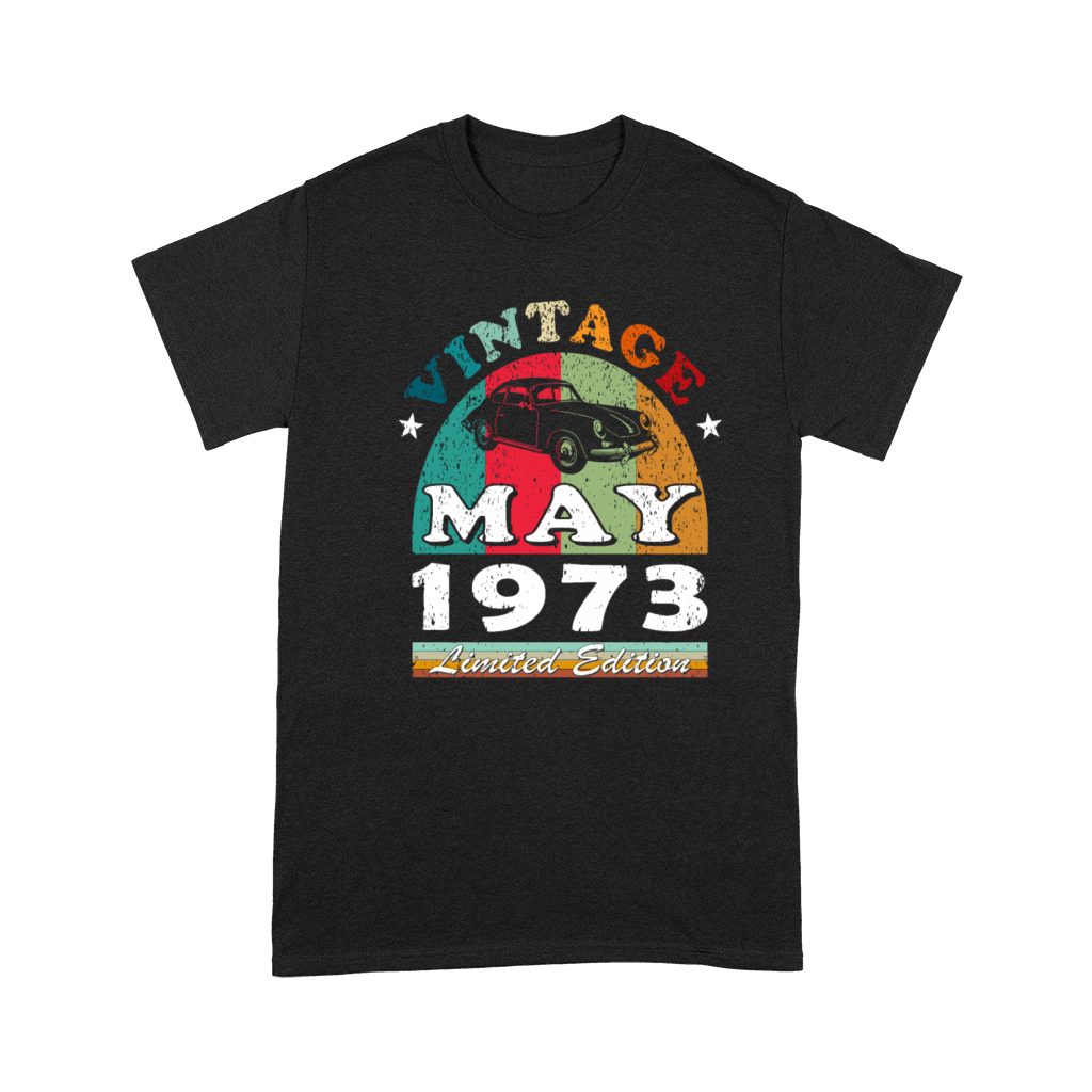 50th birthday man classic car may vintage 1973 Premium T-shirt