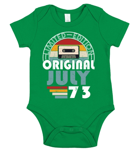 50th birthday july 1973 original 1973 Short Sleeve Baby One-Piece