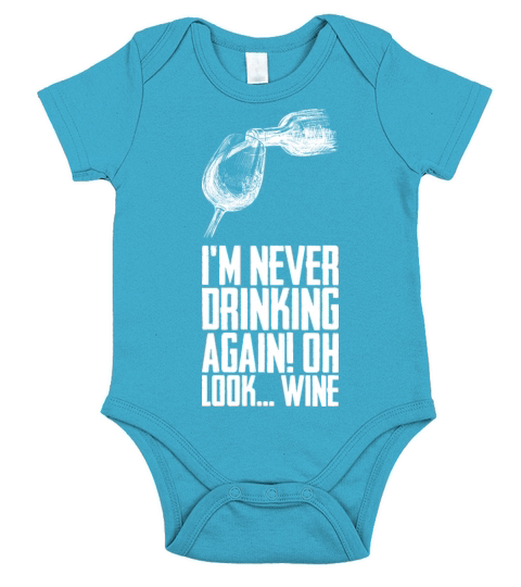 Wine Red Wine Gift Short Sleeve Baby One-Piece