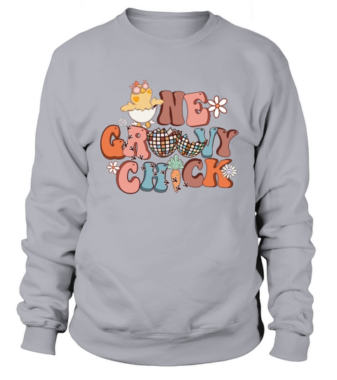 Retro Easter One Groovy Chick Sweatshirt Unisex