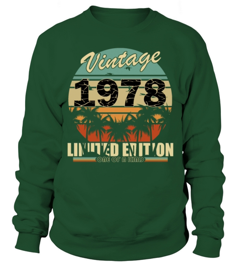Vintage 1978 vintage retro vintage birthday Sweatshirt Unisex