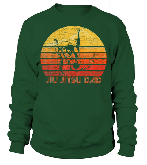 Vintage Retro Proud Brazilian Jiu Jitsu Dad Father Sweatshirt Unisex