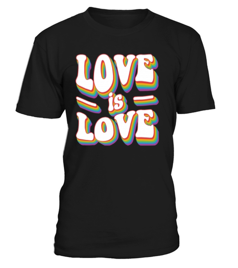 Love Is Love - Vintage Classic Rainbow Pride T-Shirt Unisex