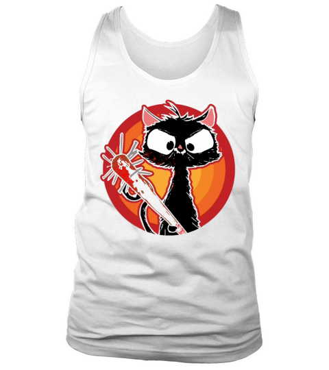 Halloween Retro Cat Vintage Cat Tank Top Unisex