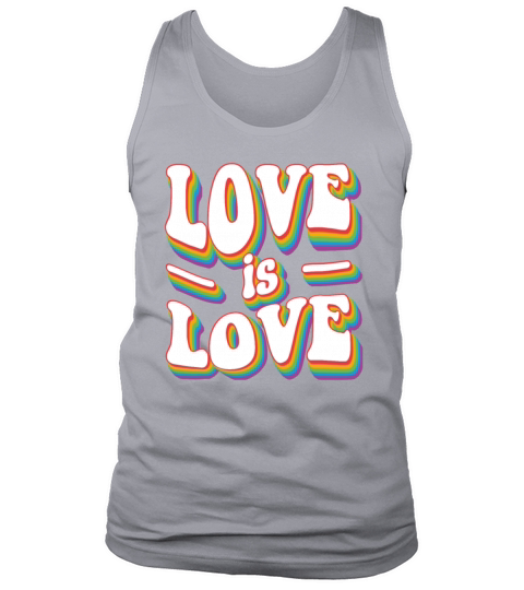 Love Is Love - Vintage Classic Rainbow Pride Tank Top Unisex