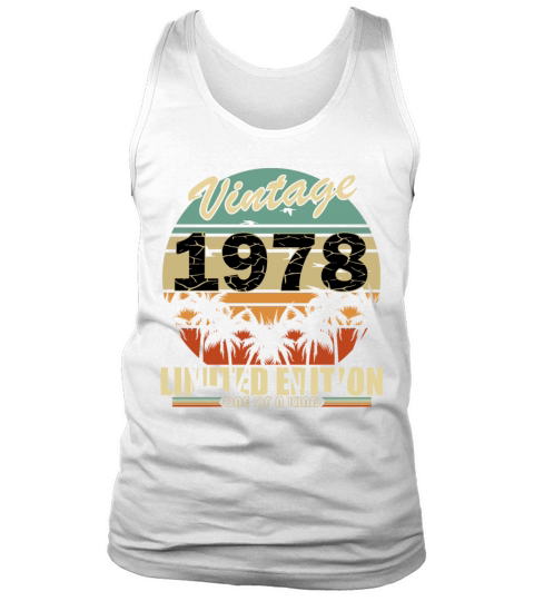 Vintage 1978 vintage retro vintage birthday Tank Top Unisex