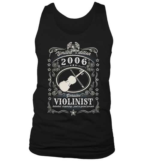 Vintage 2006 Violinist Birthday Gift Violin Player Tank Top Unisex