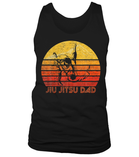 Vintage Retro Proud Brazilian Jiu Jitsu Dad Father Tank Top Unisex
