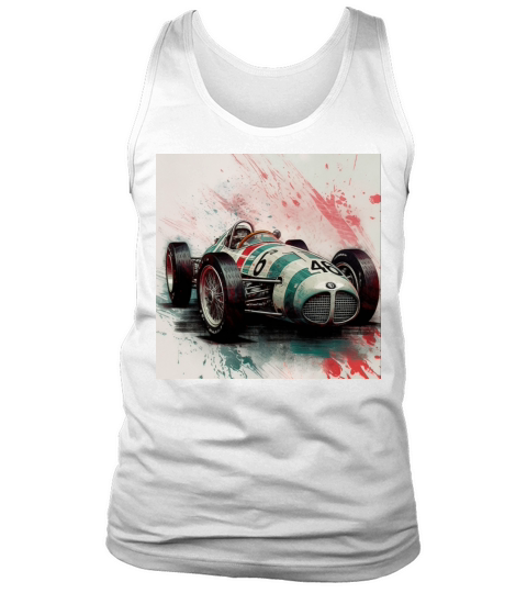 Vintage retro race car Tank Top Unisex