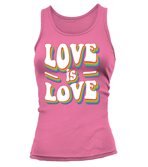 Love Is Love - Vintage Classic Rainbow Pride Tank top Woman