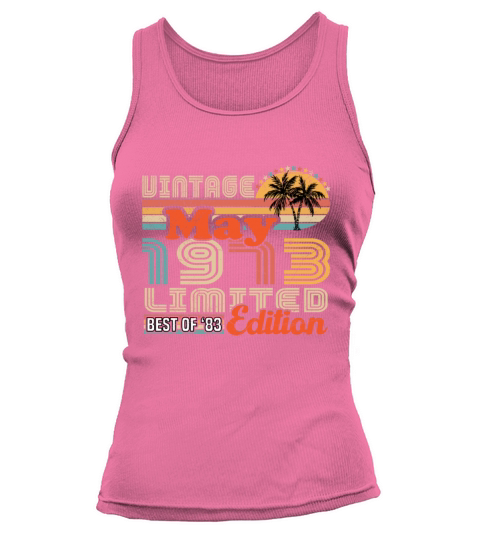 May 1973 Vintage Birthday Gift Tank top Woman