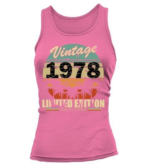 Vintage 1978 vintage retro vintage birthday Tank top Woman
