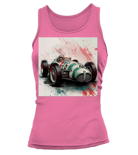 Vintage retro race car Tank top Woman