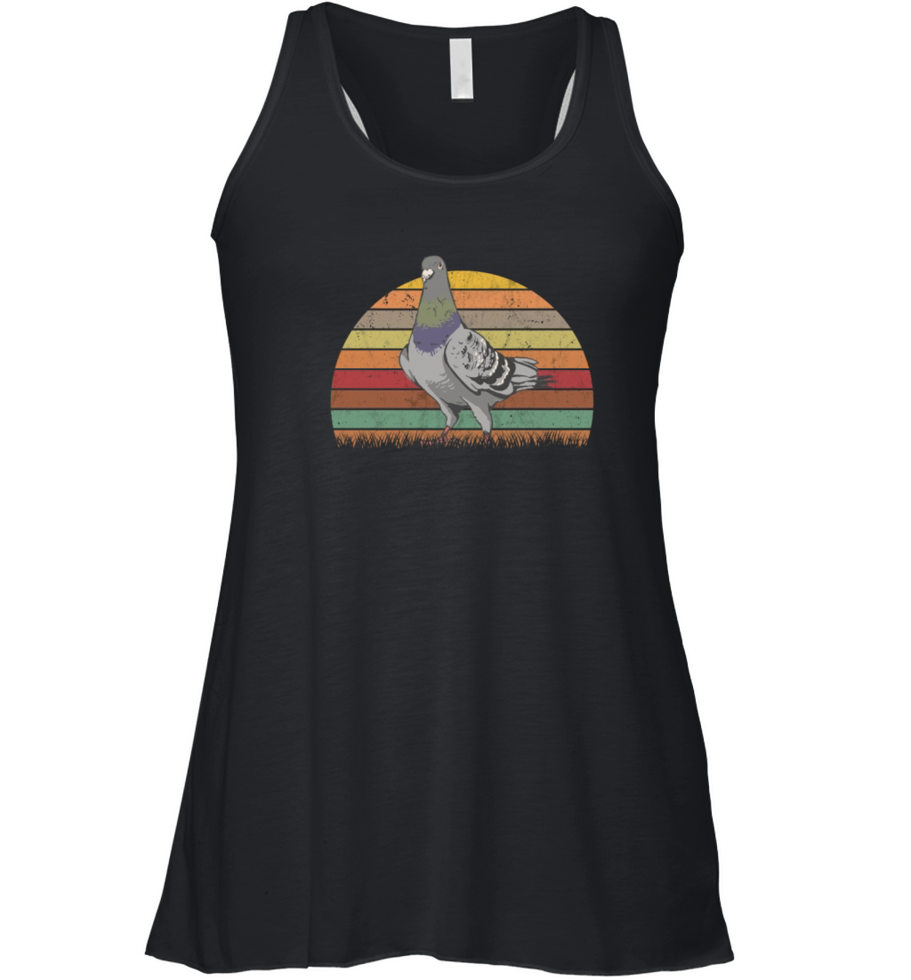 Pigeon Retro Fanciers Vintage Women's Flowy Tank Top