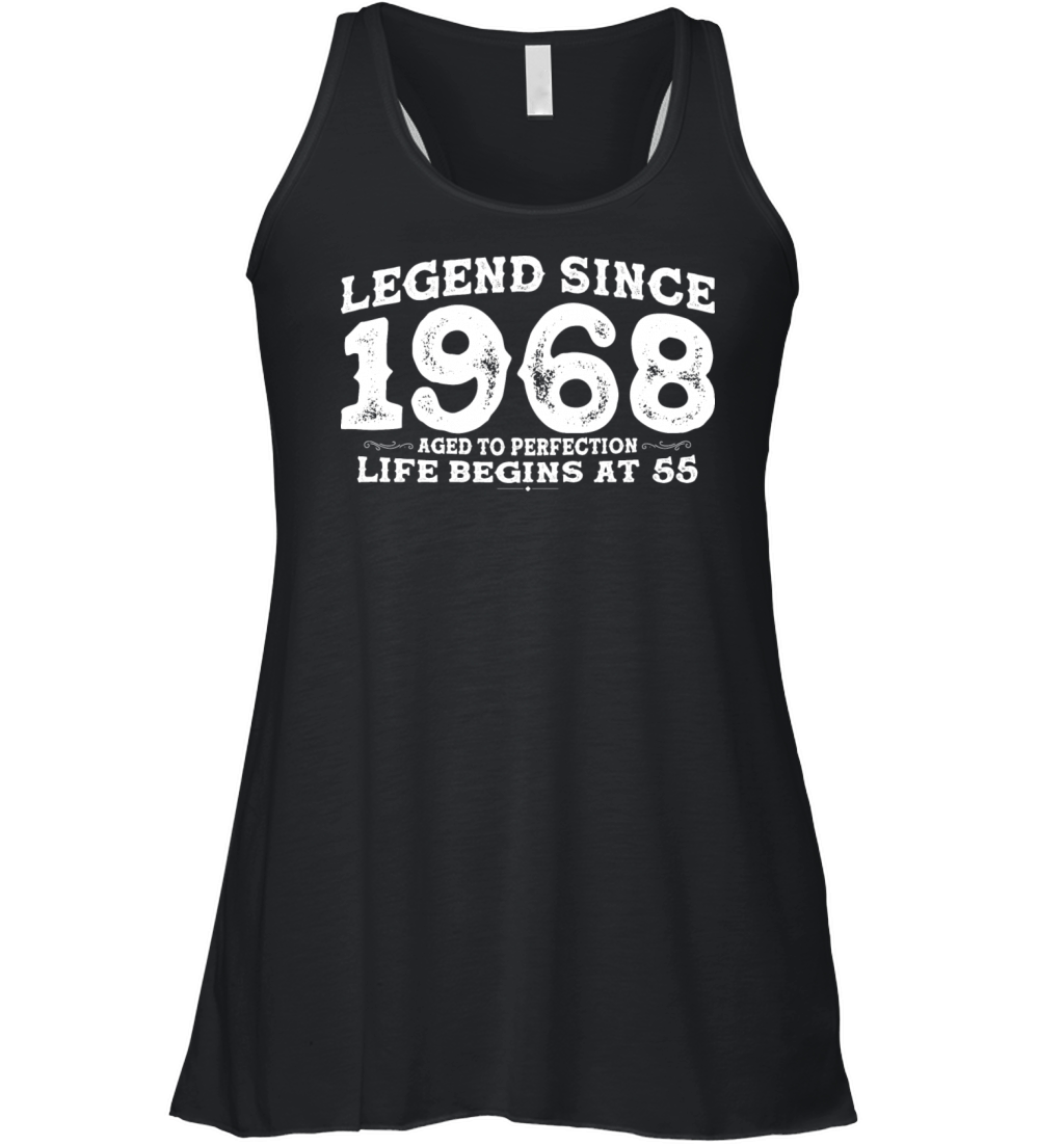 Vintage 1968 Shirt for Men Women 55 Year Old 55th Women's Flowy Tank Top