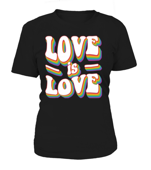 Love Is Love - Vintage Classic Rainbow Pride Women's T-Shirt