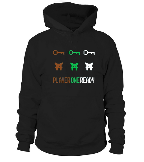 Player One Ready Funny Video Gamer Hoodie Unisex
