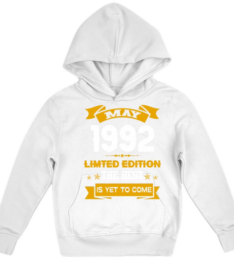 May 1992 Birthday Surprise Kids Hoodie