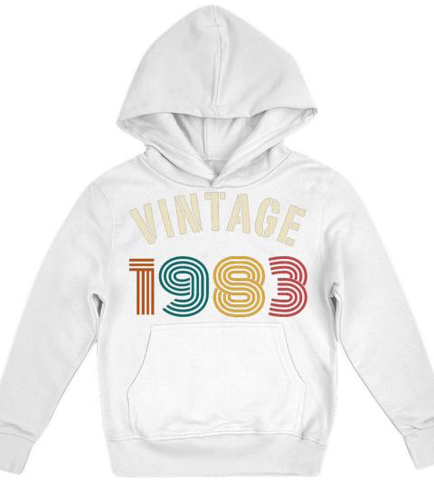 Vintage 1983 40th Birthday Kids Hoodie