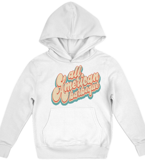 Vintage Classic All American Barbeque Patriotic 4t Kids Hoodie
