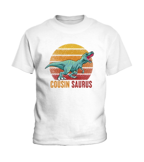 Cousin Saurus Retro Vintage Kids T-Shirt