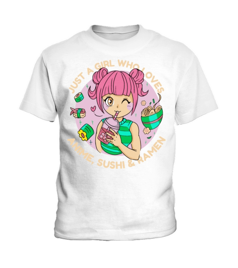 Just a Girl who Loves Anime Kids T-Shirt