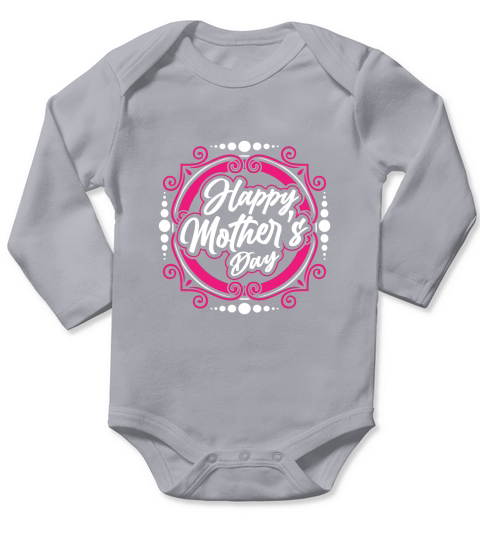 Happy Mothers day Long Sleeve Baby One-Piece