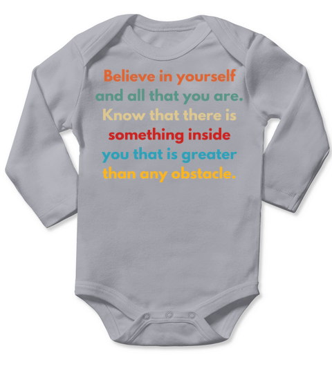 Inspirational and Motivational Quotes for Success Long Sleeve Baby One-Piece
