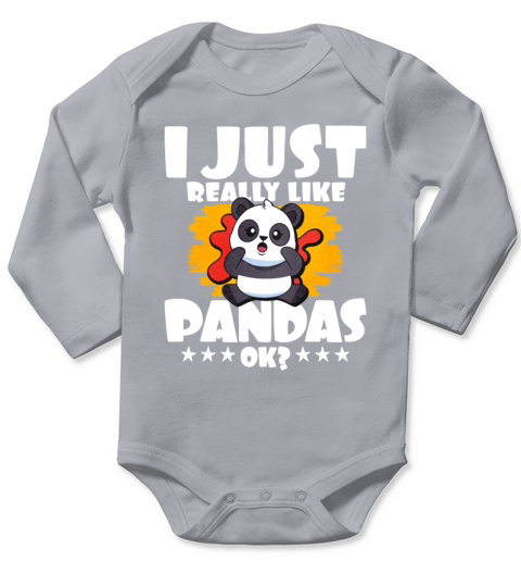 Panda Long Sleeve Baby One-Piece