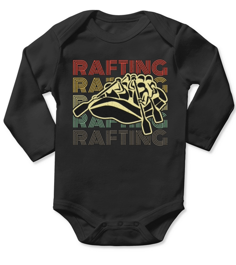 Rafting Retro Paddling Canoeing Kayaking Boating Long Sleeve Baby One-Piece