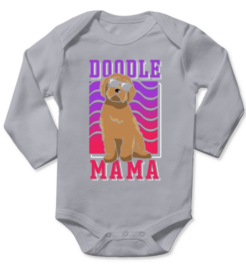 Womens Doodle Mama Labradoodle Goldendoodle Long Sleeve Baby One-Piece