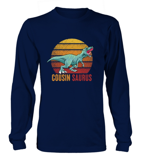 Cousin Saurus Retro Vintage Long sleeved Unisex