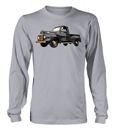 Retro Vintage American Classic Car in black Long sleeved Unisex