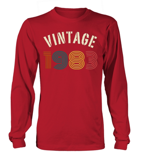 Vintage 1983 40th Birthday Long sleeved Unisex