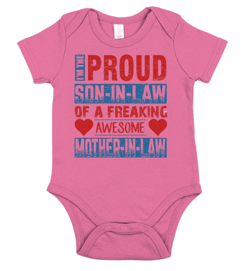 FOR THE PROUD DAUGHTER IN LAW MOTHER Short Sleeve Baby One-Piece