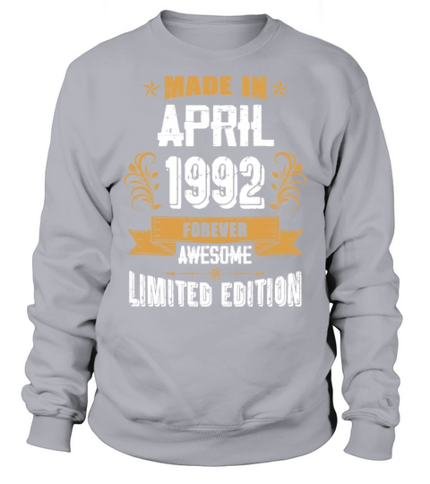 April 1992 Vintage Birthday Present Sweatshirt Unisex