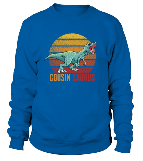 Cousin Saurus Retro Vintage Sweatshirt Unisex
