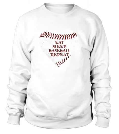 Eat Sleep Baseball Repeat Sweatshirt Unisex