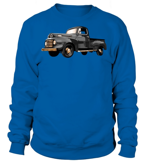 Retro Vintage American Classic Car in black Sweatshirt Unisex