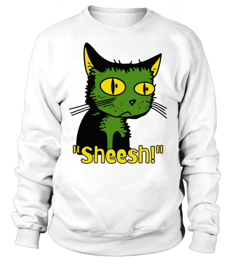 sheesh boredom vintage cartoon cat Sweatshirt Unisex
