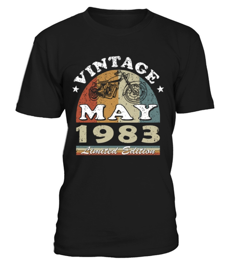 Biker vintage May 1983 40th anniversary T-Shirt Unisex