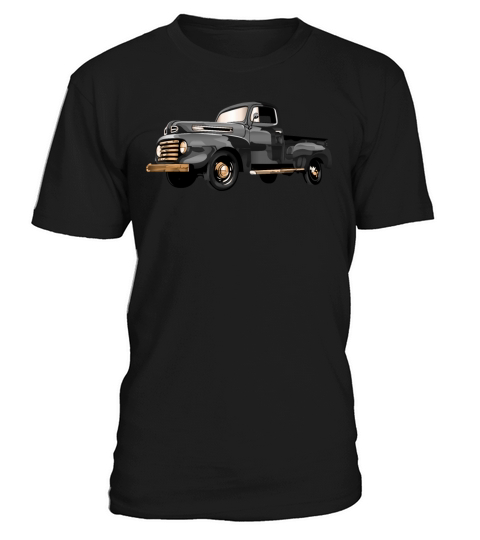 Retro Vintage American Classic Car in black T-Shirt Unisex